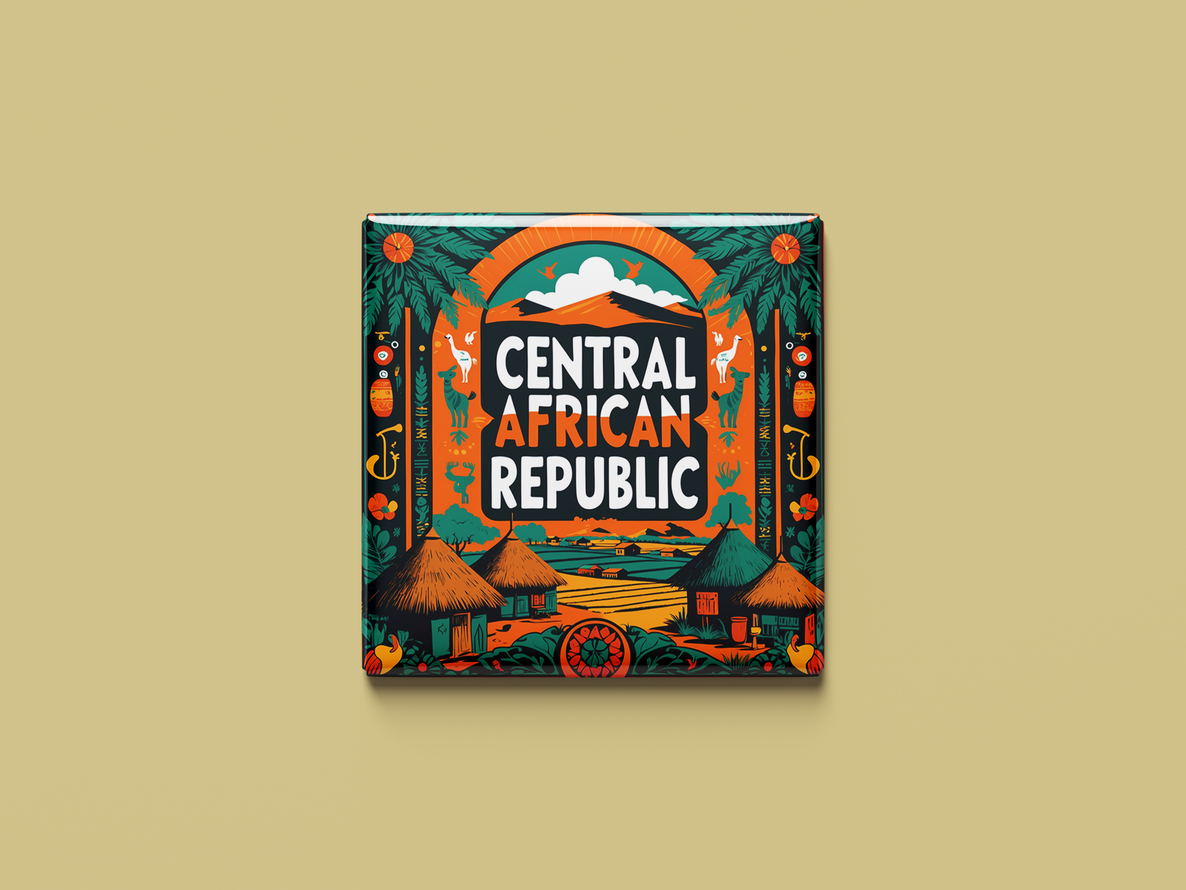 Zentralafrikanische Republik Magnetkollektion