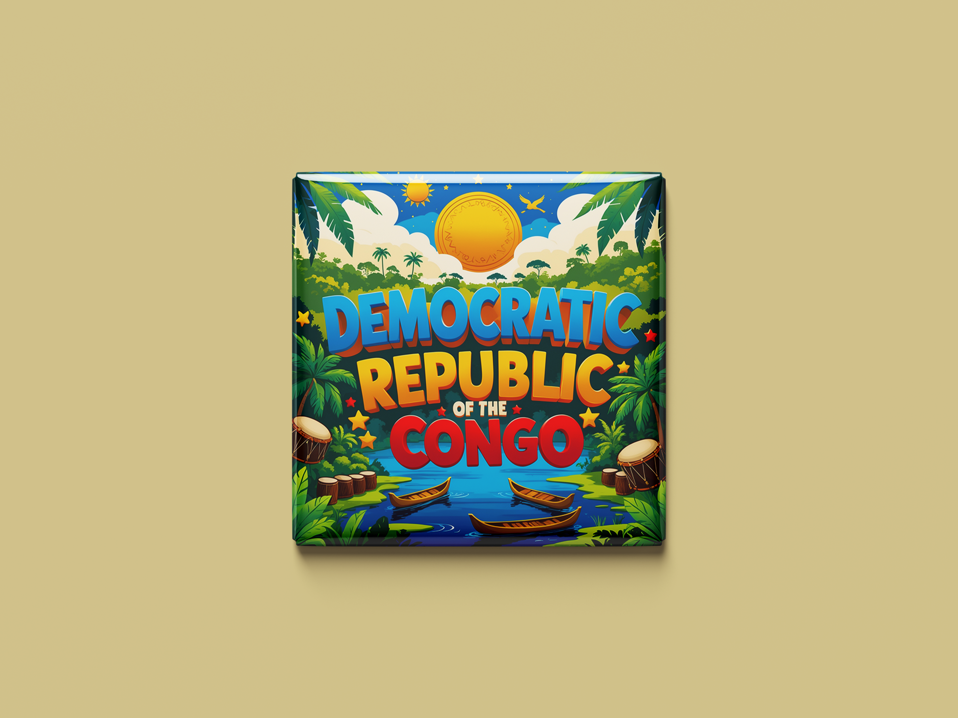Dem. Republik Kongo Magnetkollektion