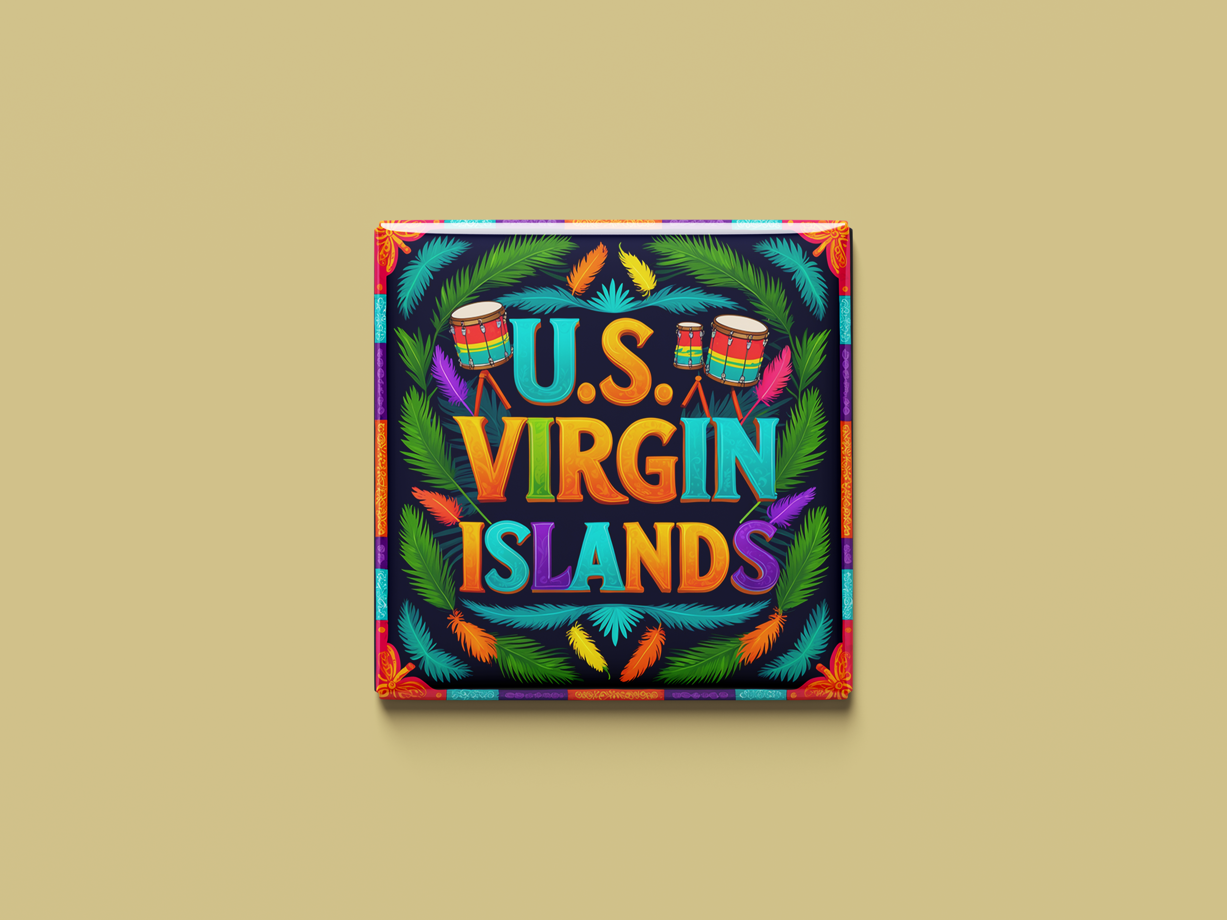 Amerikanische Jungferninseln Magnetkollektion