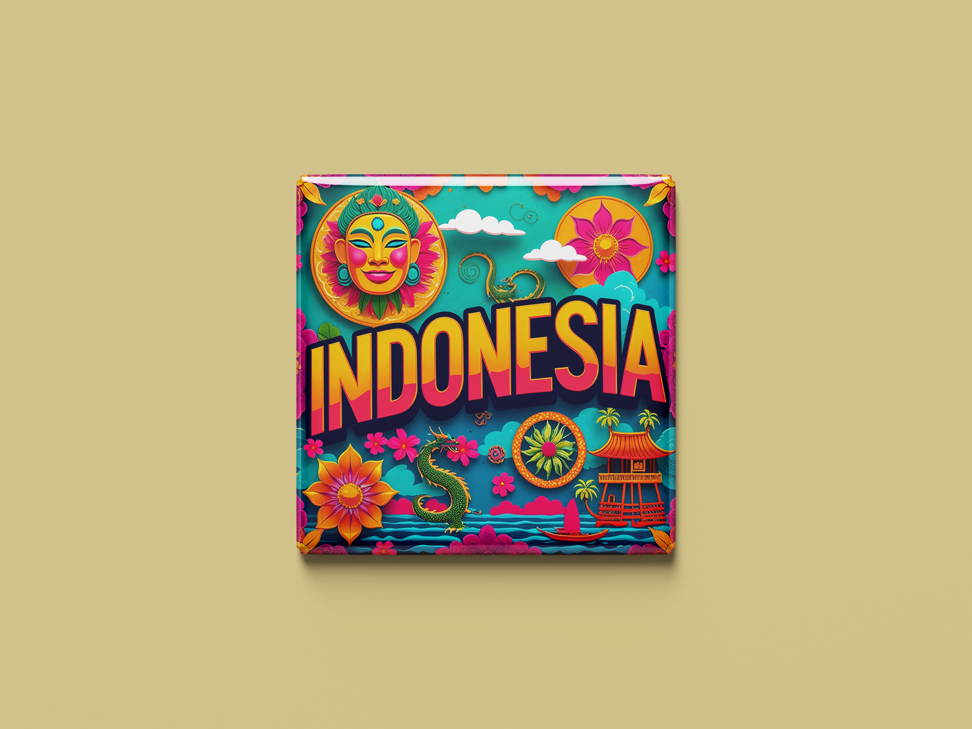 Indonesien Magnetkollektion