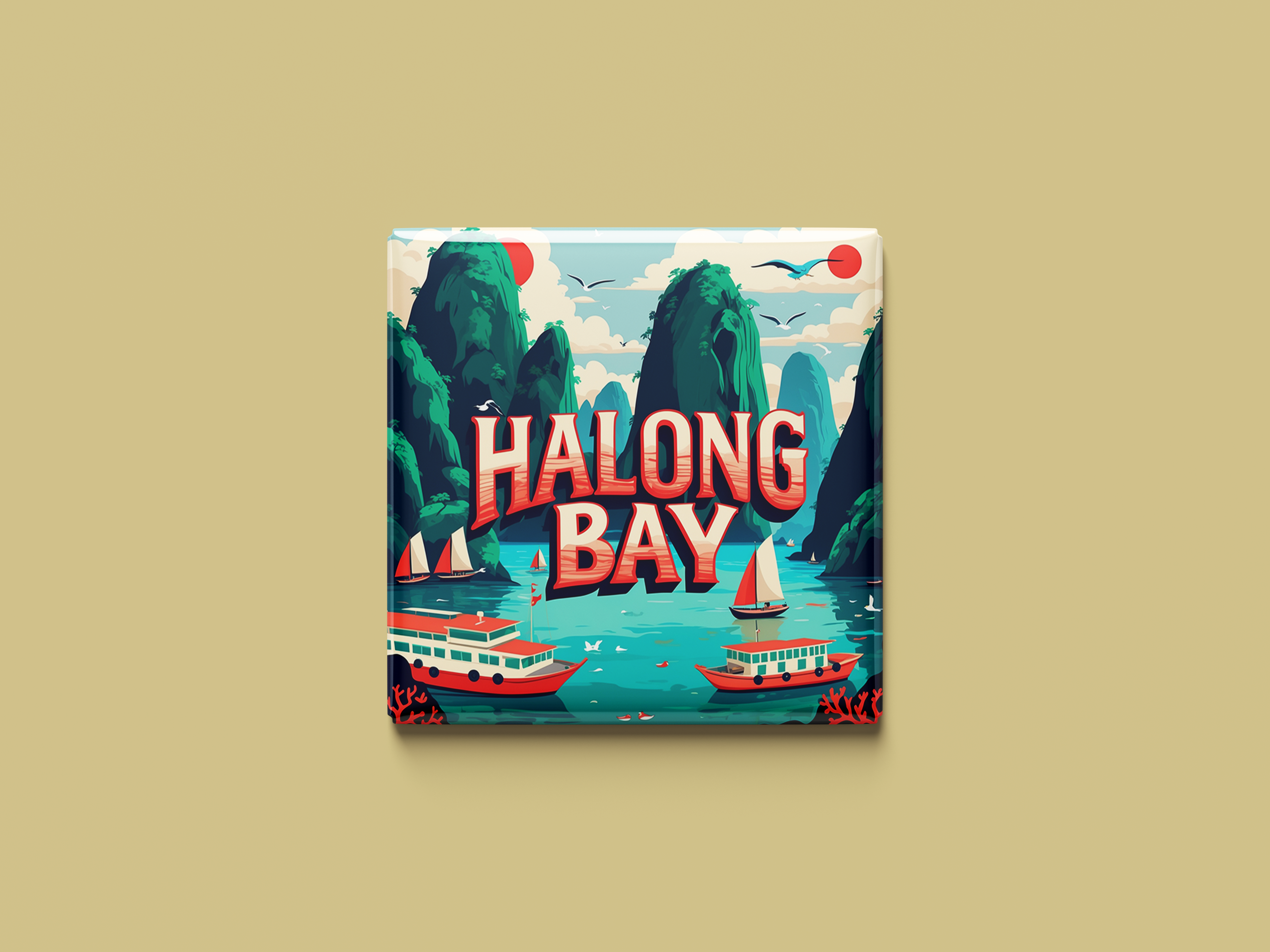 Magnetkollektion Halong-Bucht