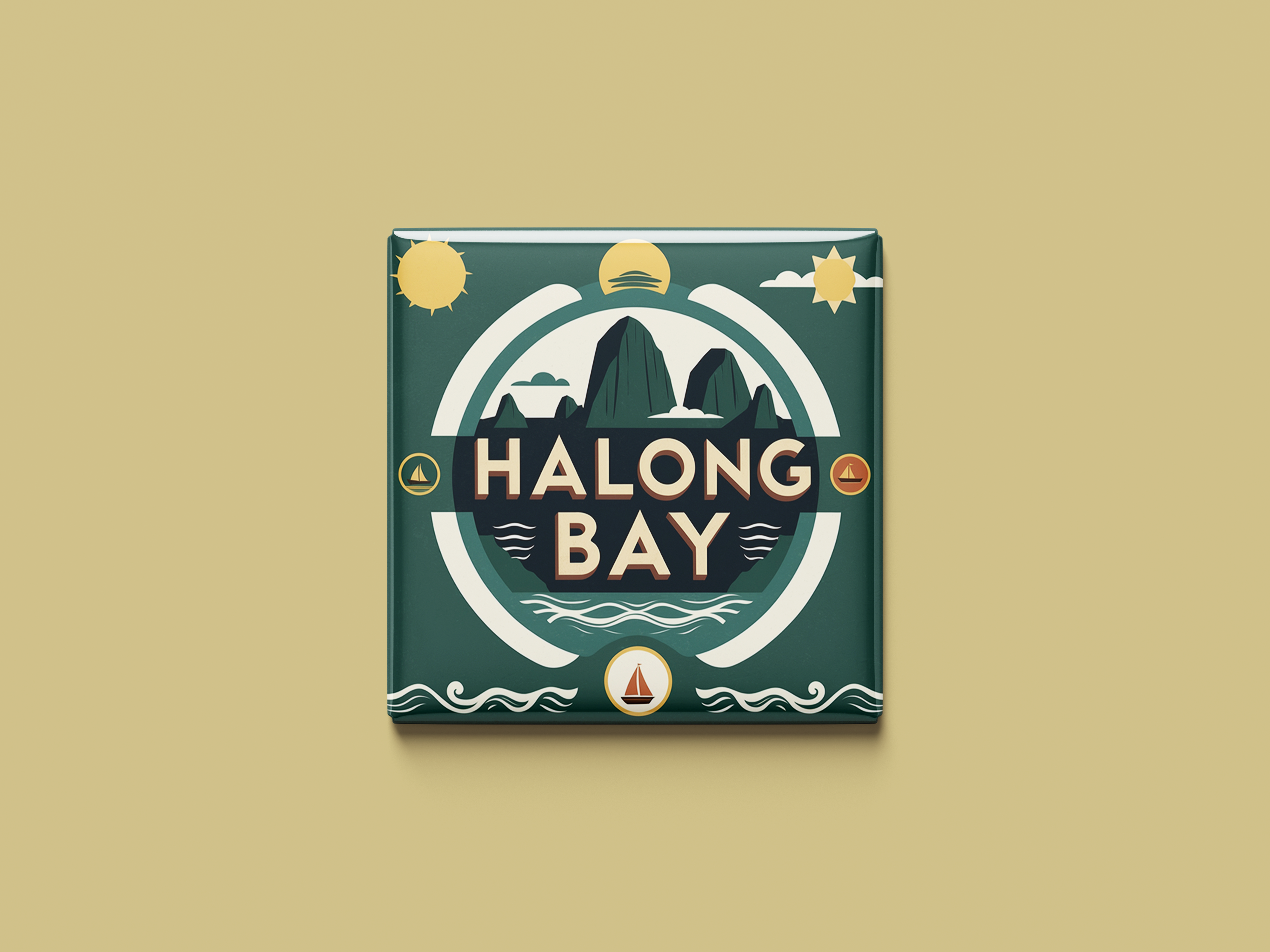 Magnetkollektion Halong-Bucht