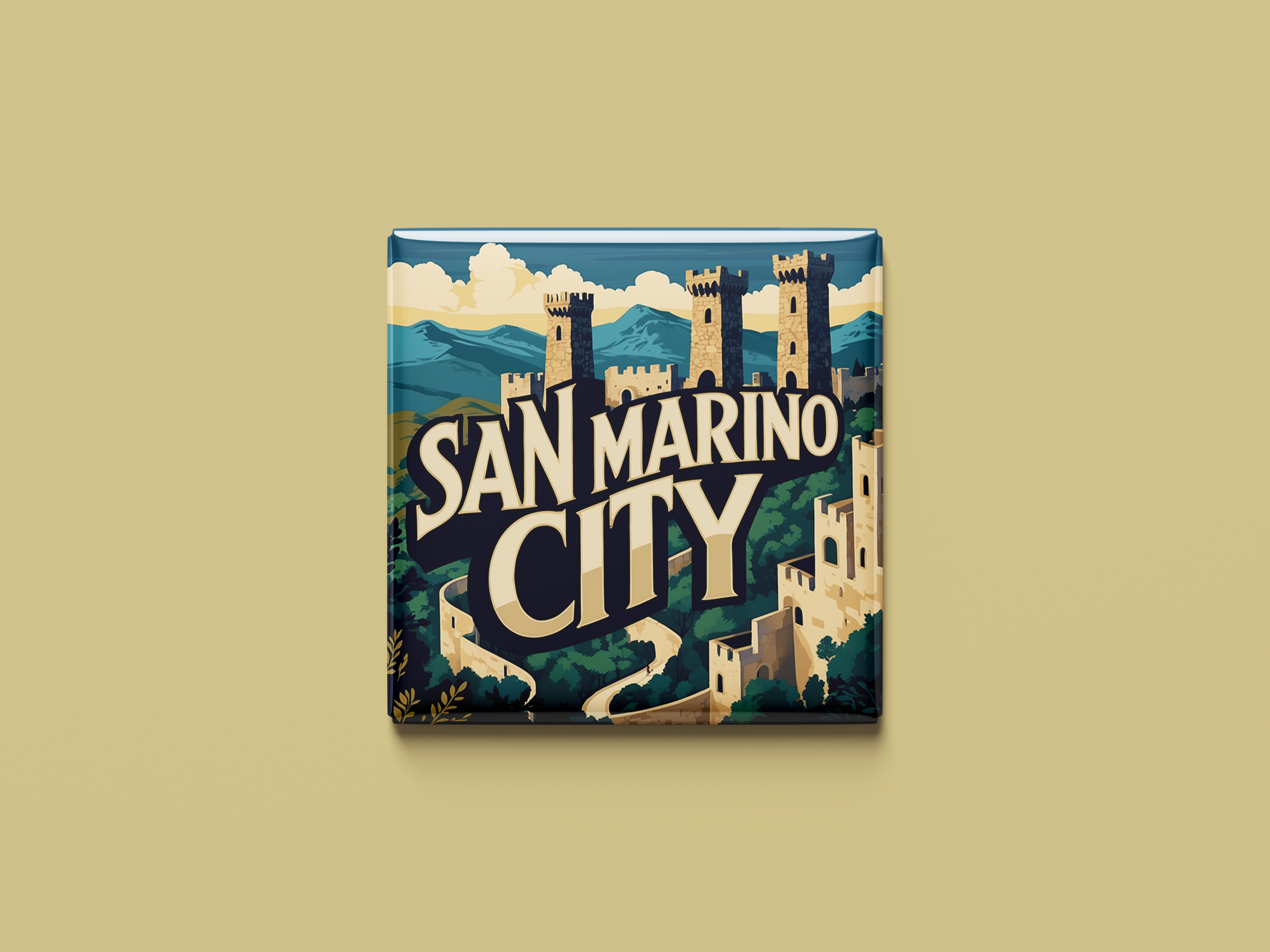 Magnetkollektion San Marino Stadt