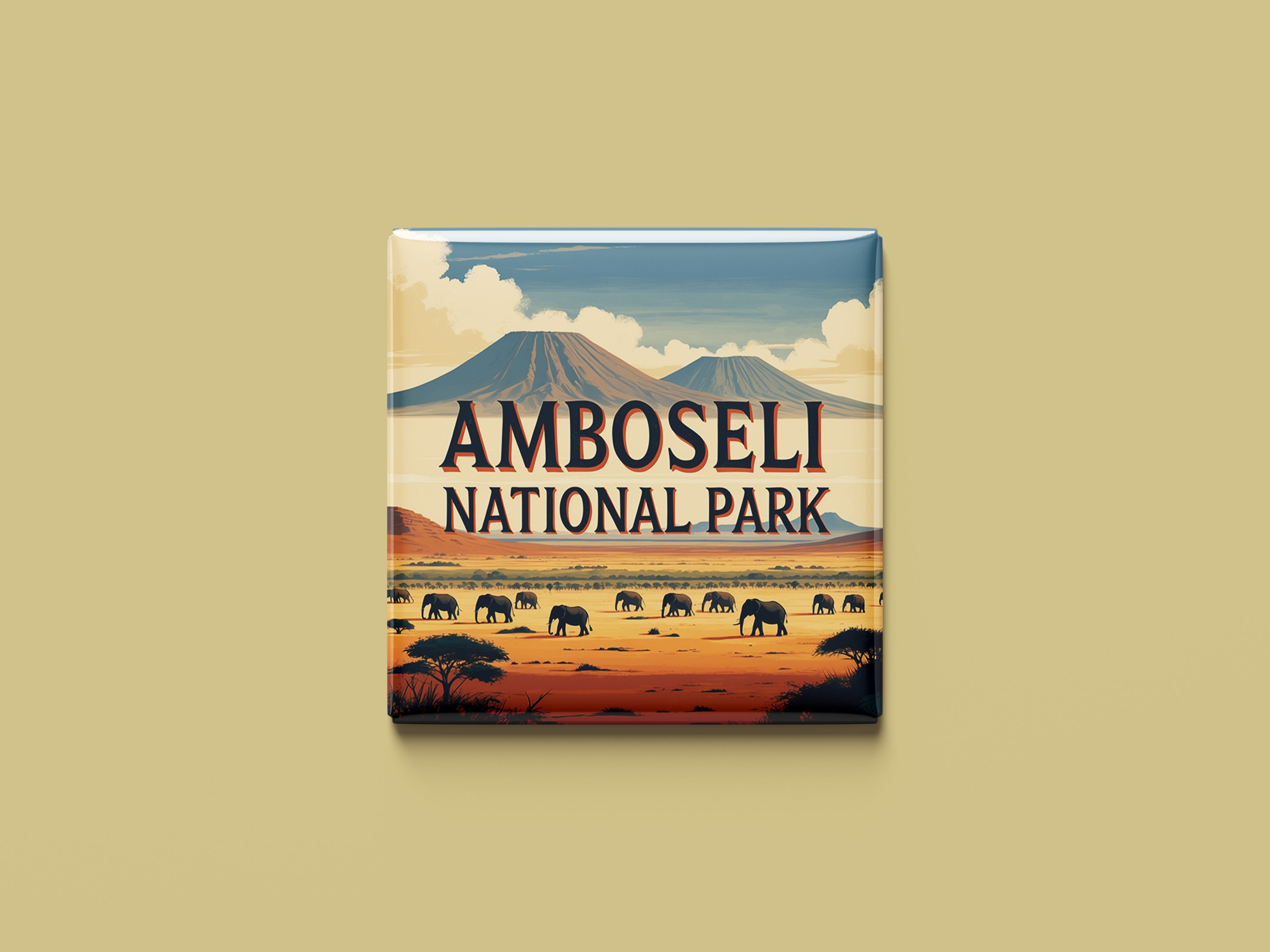 Magnetkollektion Amboseli Nationalpark