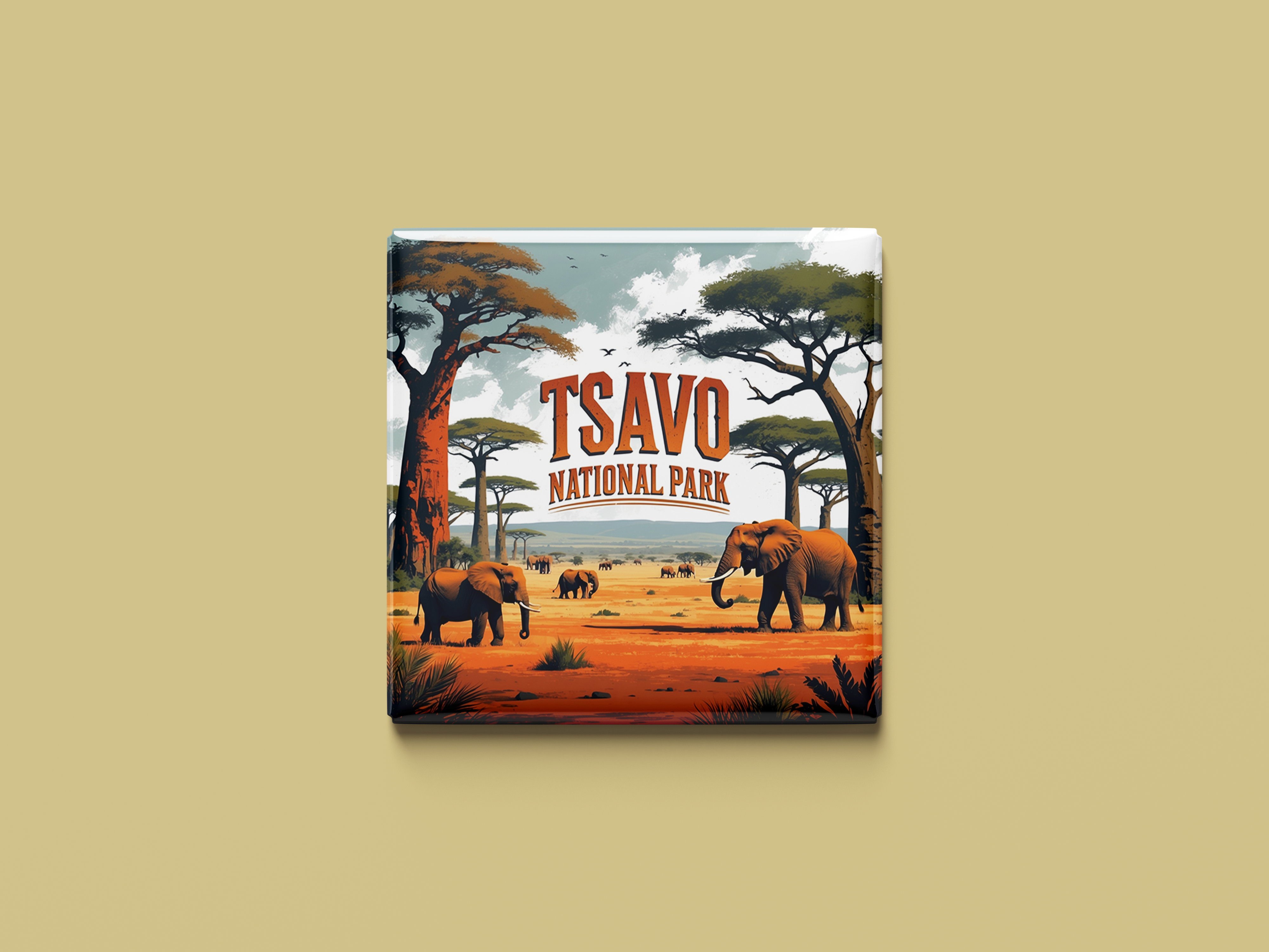 Magnetkollektion Tsavo Nationalpark