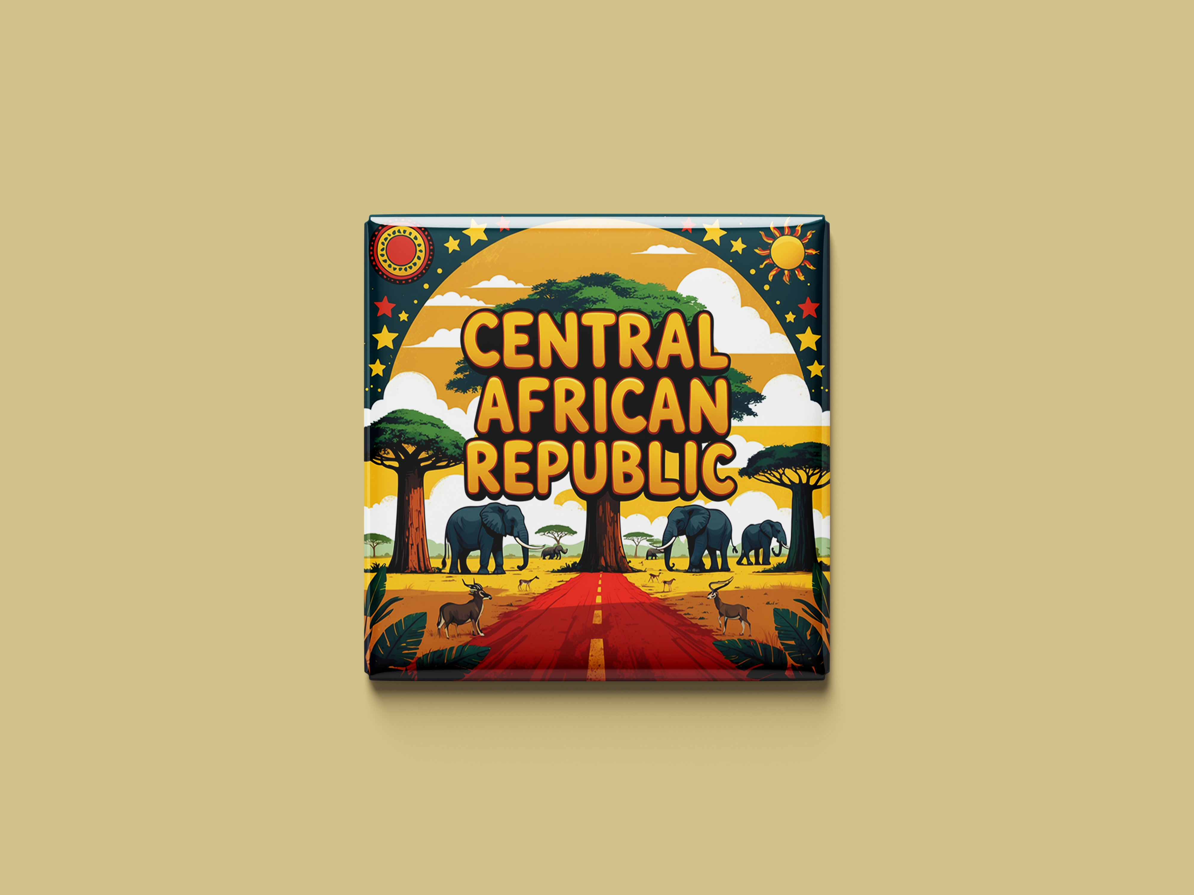 Central African Republic Magnet Collection