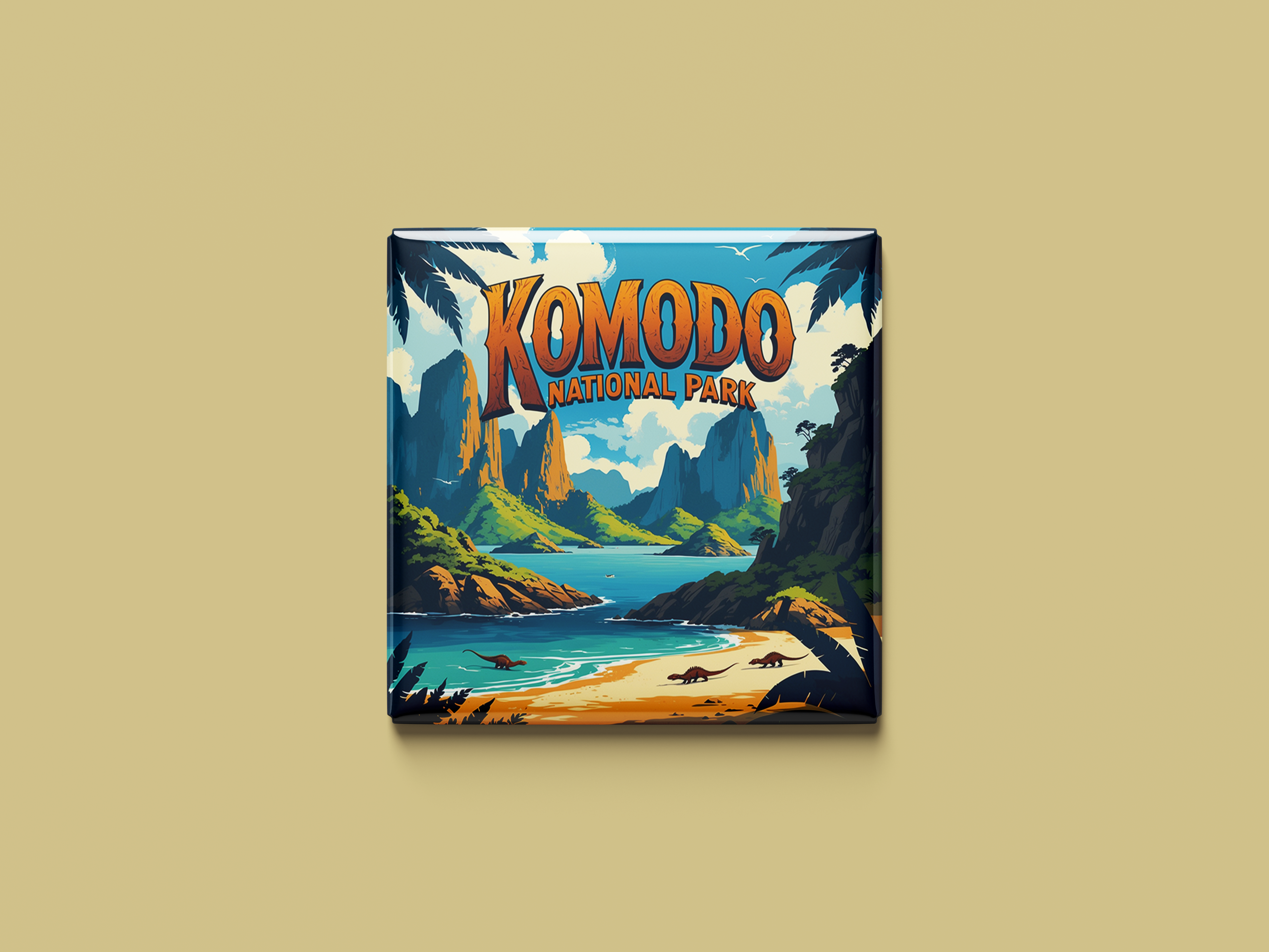 Magnetkollektion Komodo-Nationalpark