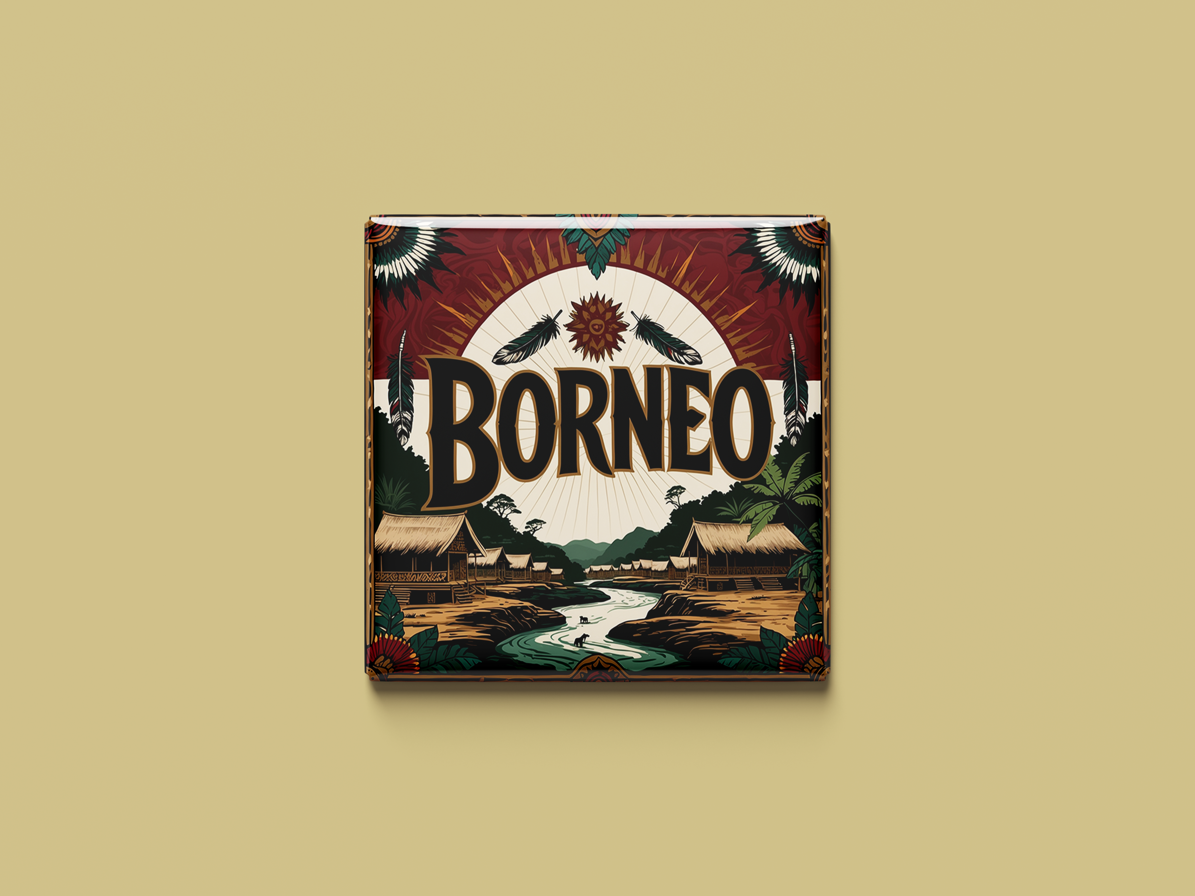 Magnetkollektion Borneo (Sabah und Sarawak)