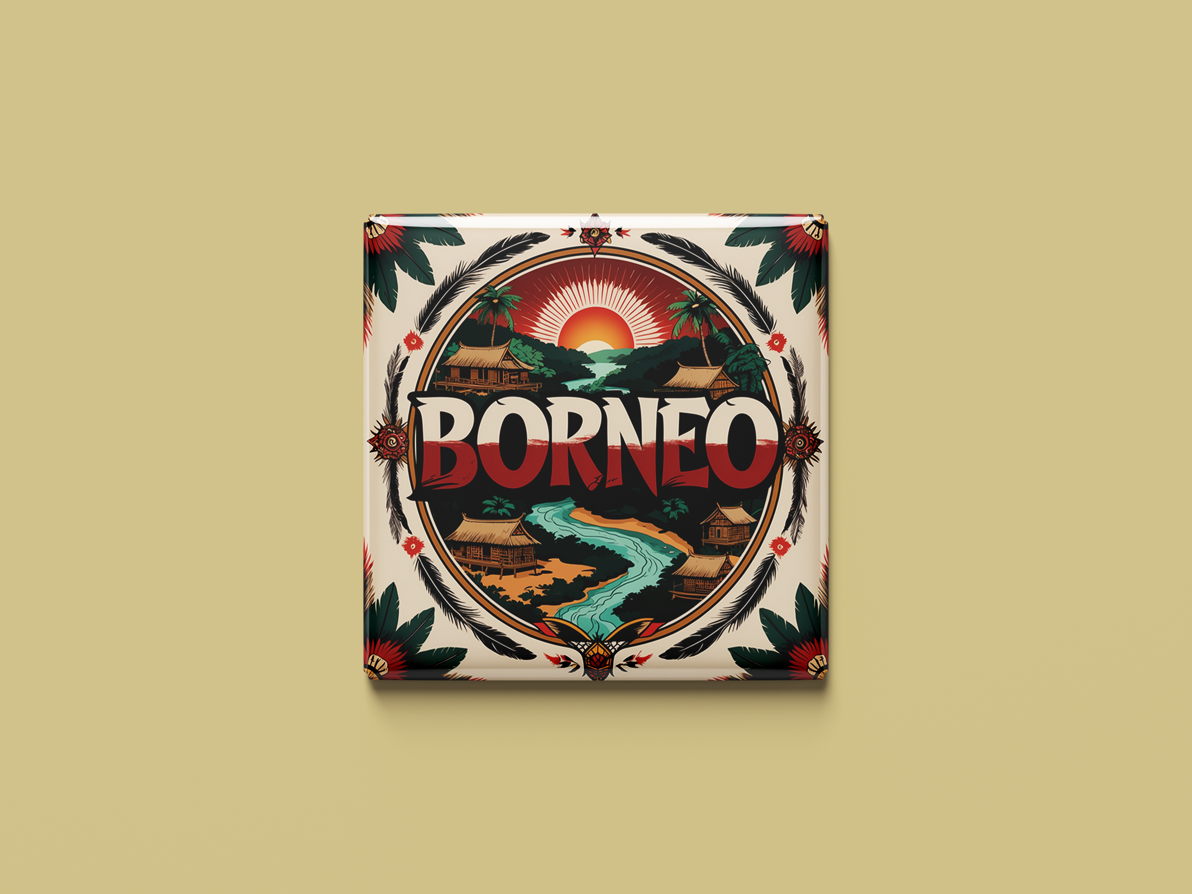 Magnetkollektion Borneo (Sabah und Sarawak)