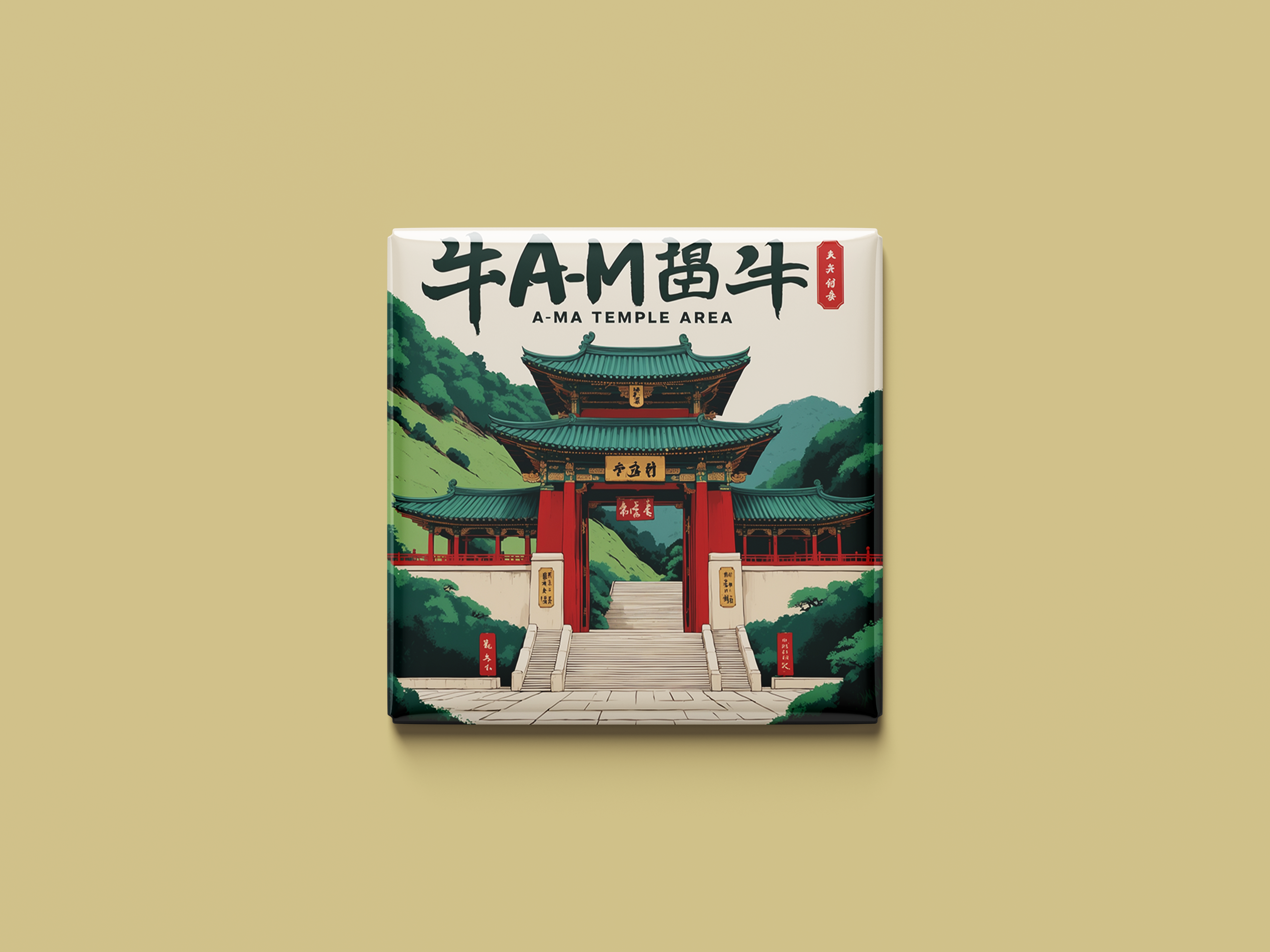 Magnetkollektion A-Ma Temple Area