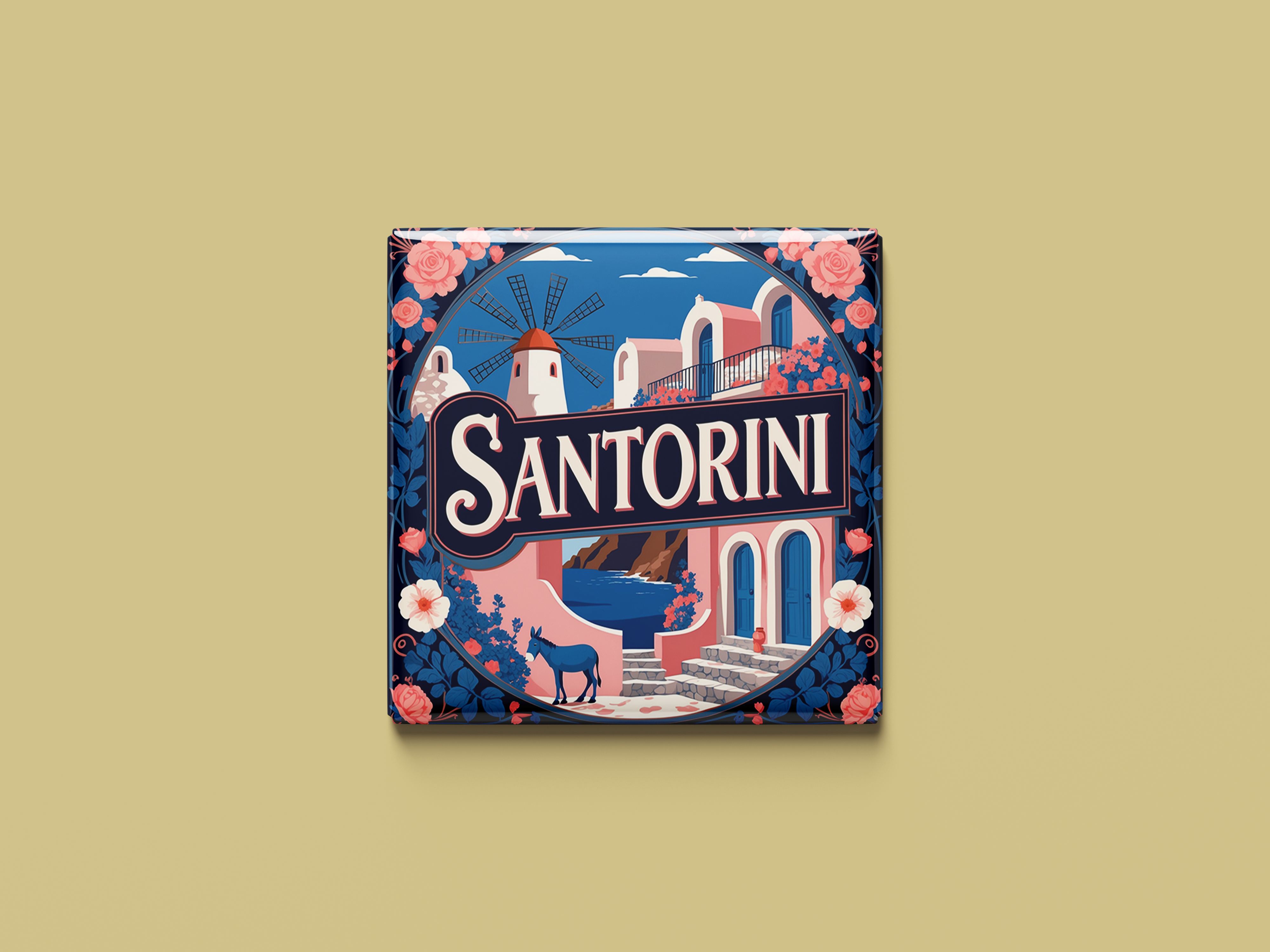 Santorini Magnet Collection
