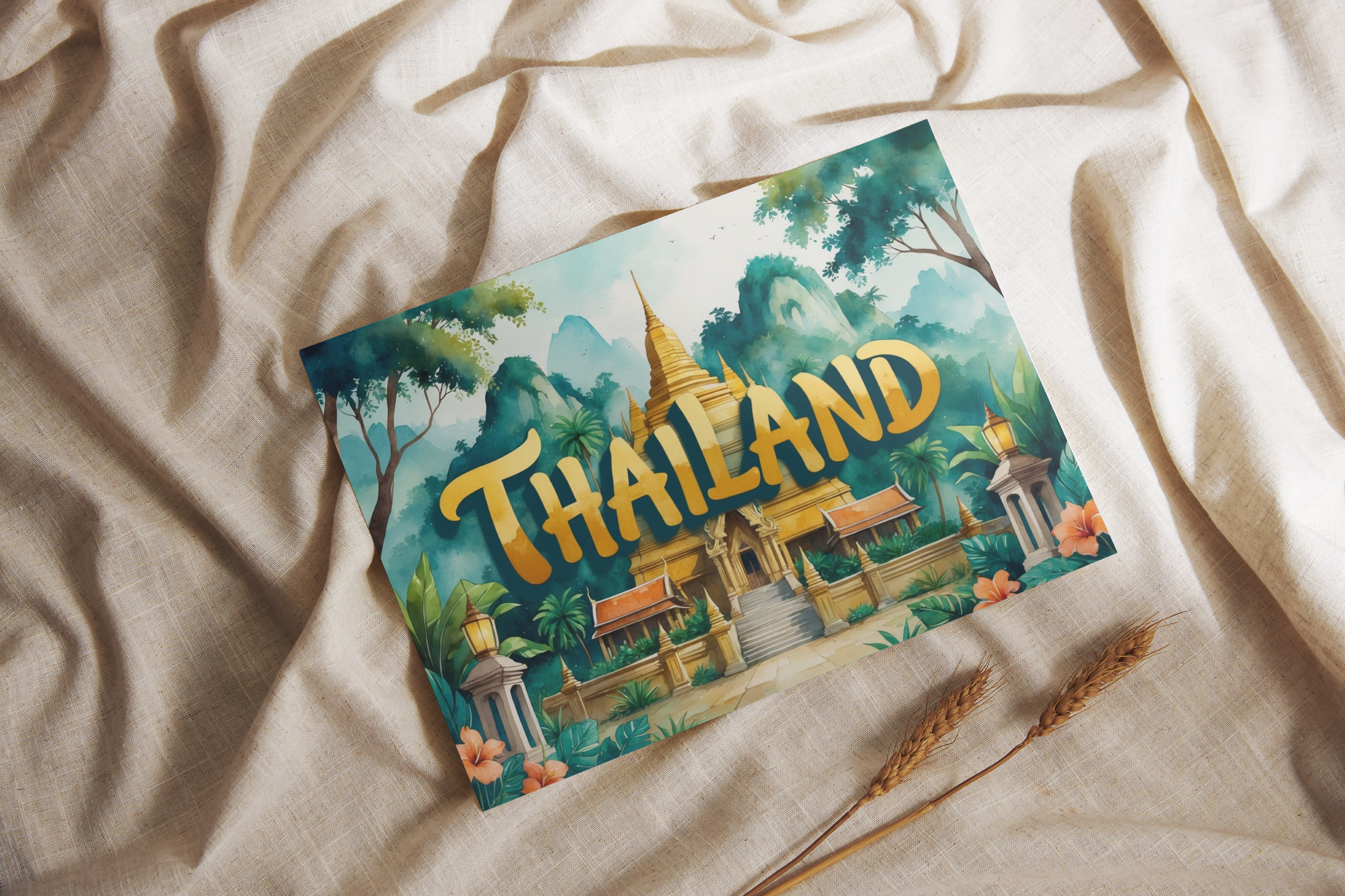 Thailand Postkartenkollektion